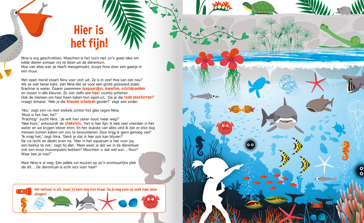 Zaklampboek - Speuren in de dierentuin