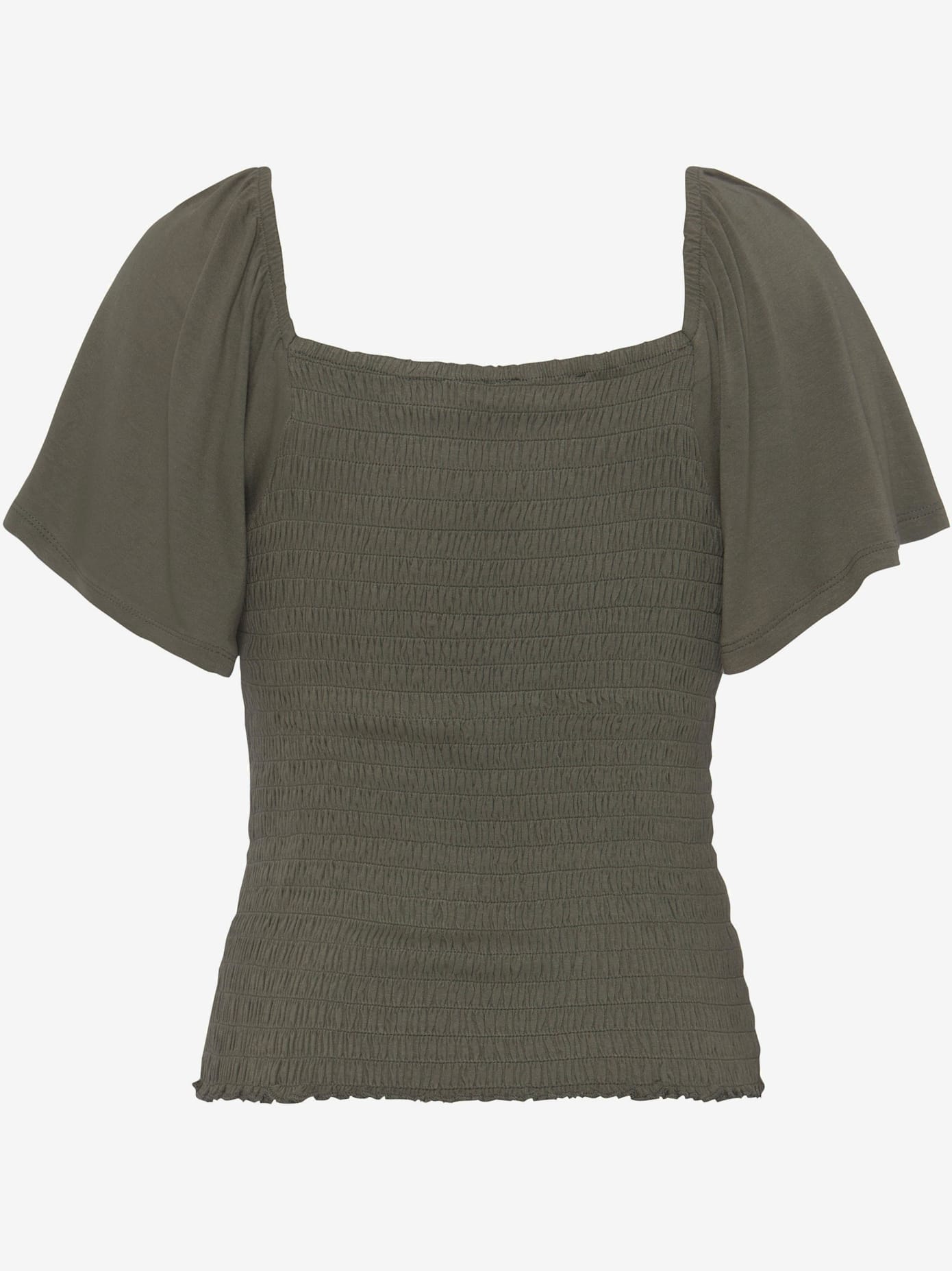 T-shirt à manches courtes t-shirt smocké