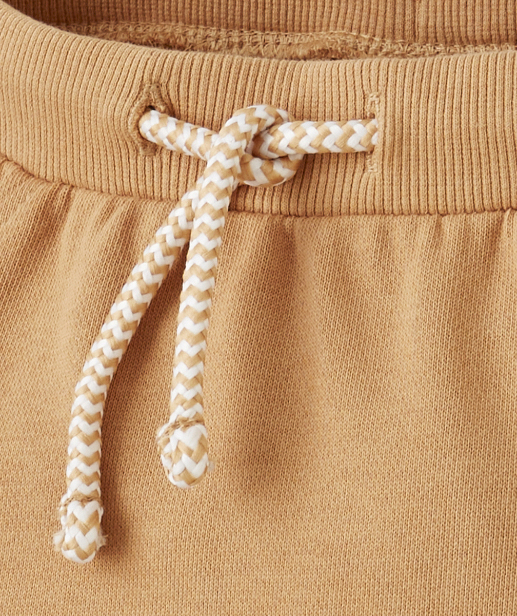 PANTALON DE JOGGING BÉBÉ GARÇON EN COTON BIO MARRON