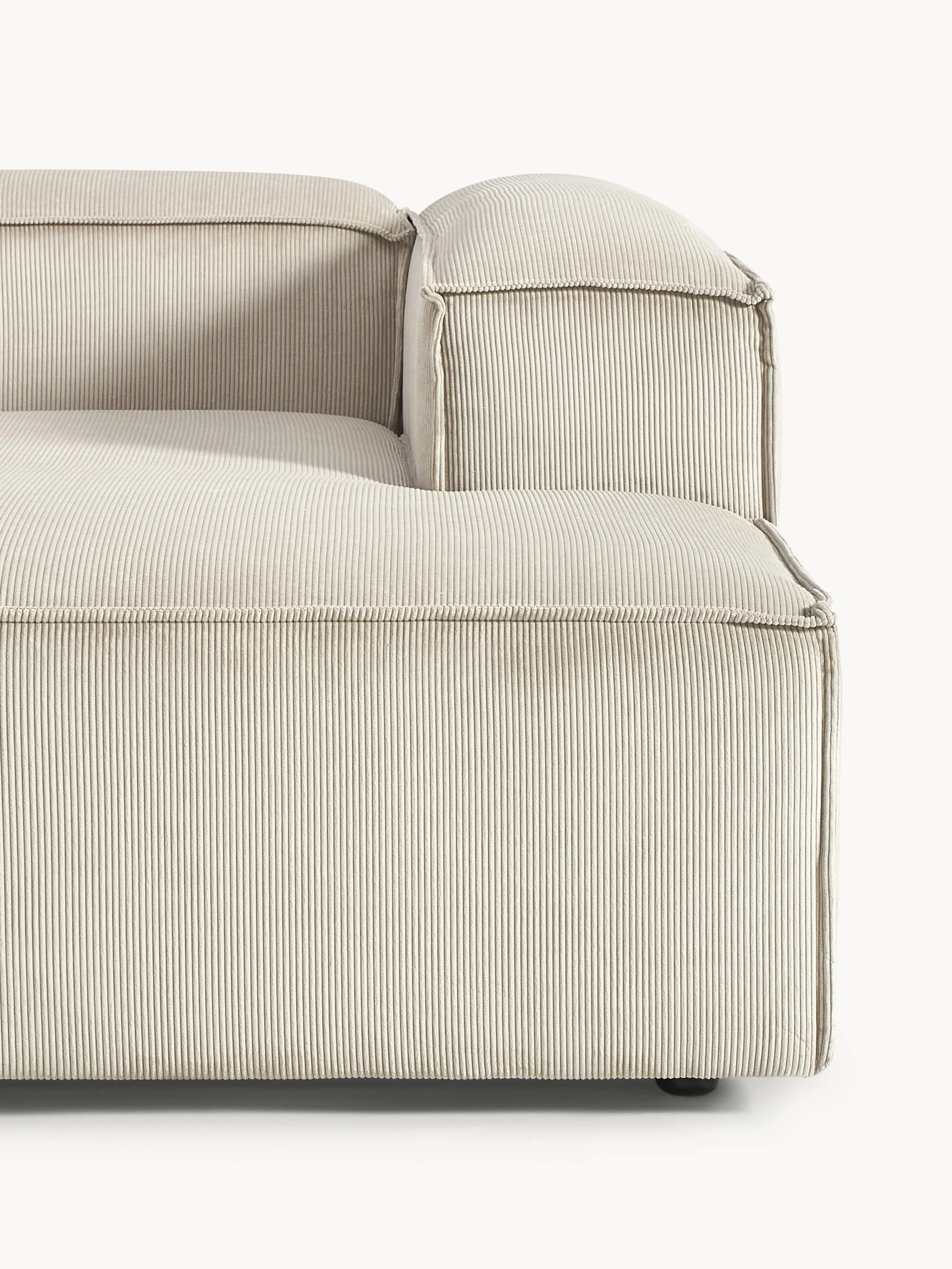 Chaise longue hoekmodule Lennon van corduroy