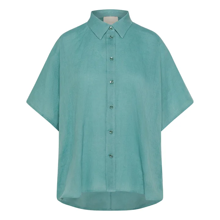 Momoni Chemise Elafonissi Lin | Vert d'eau