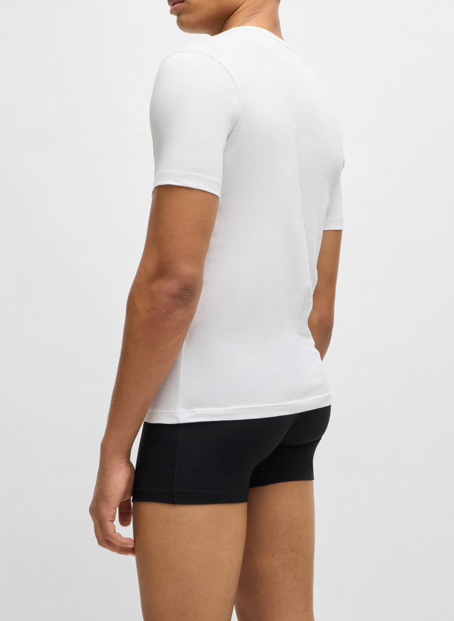 Lot de 3 tee-shirt col rond en coton| Blanc