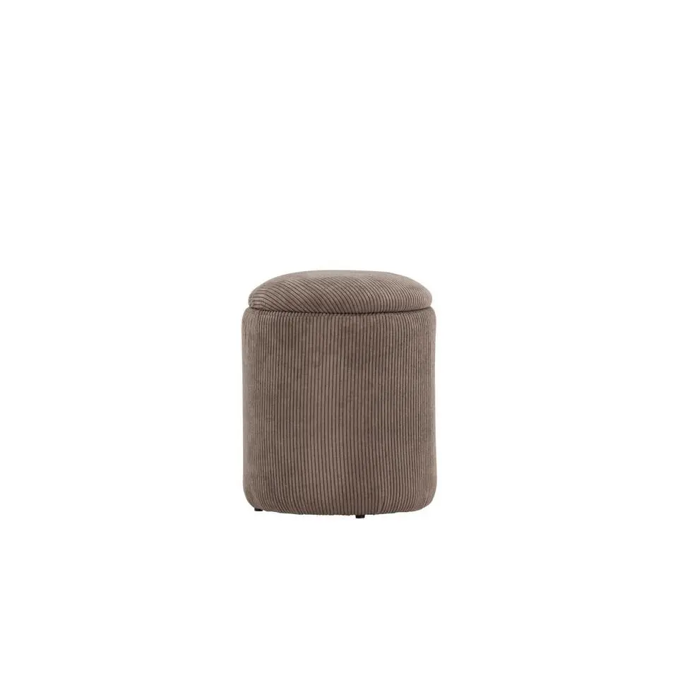 Svea - Zara poef - rib - bruin
