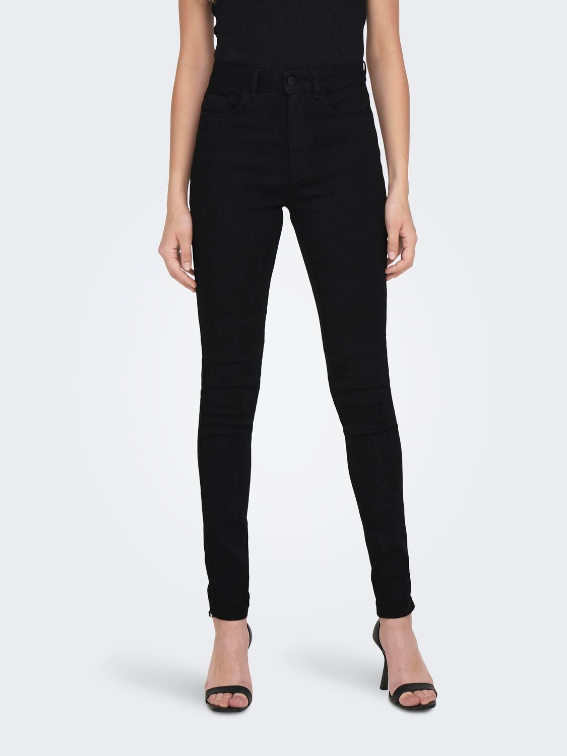 JDYMOON Skinny Fit Jeans Black Denim