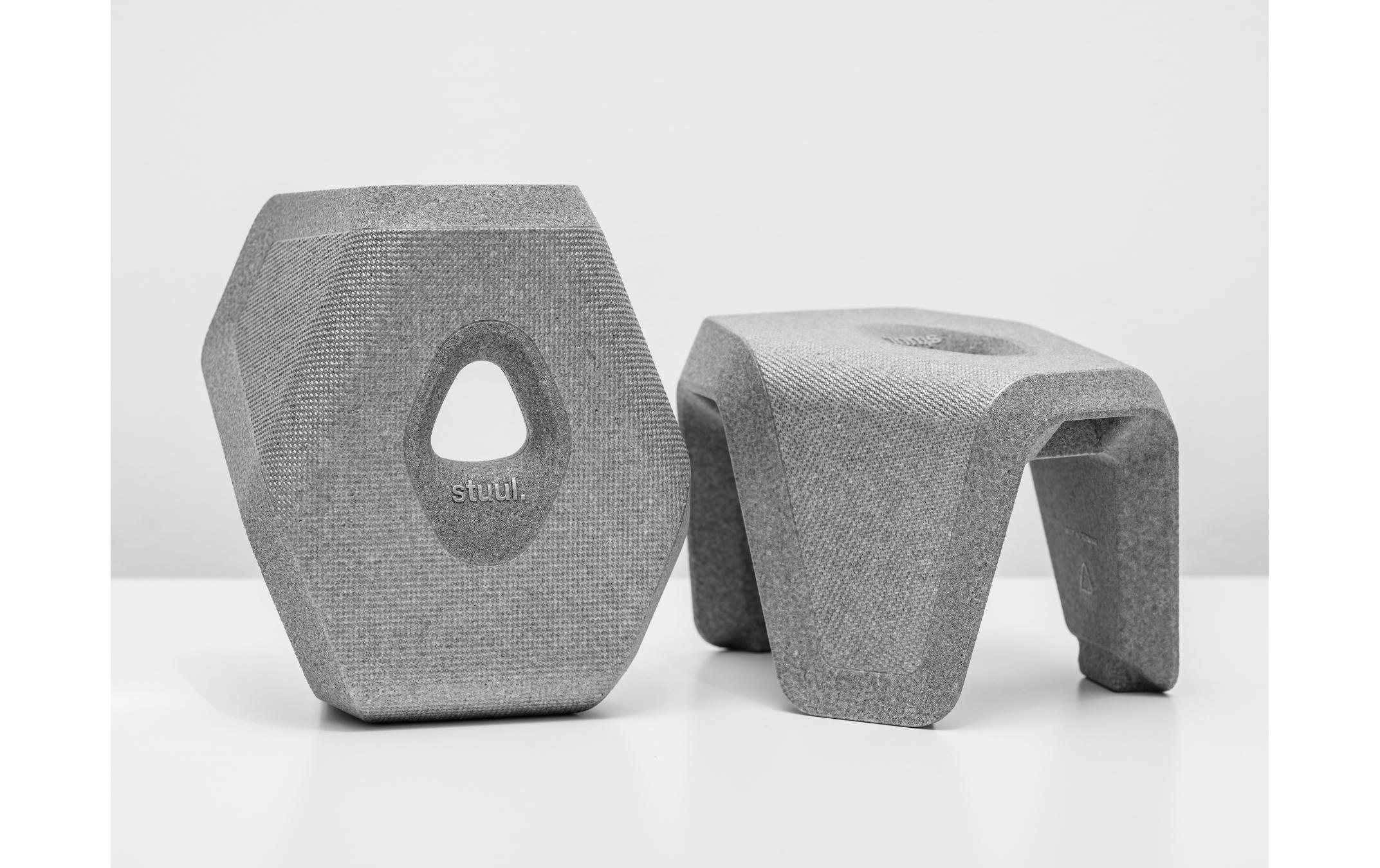 Toilettenhocker BasaltInnovativer, zweiteiliger Design Toiletten-Hocker Made in Germany