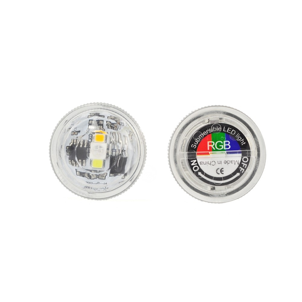 (10er Set) Wasserfeste LED Teelicht Deko Stimmungslampe Tauchlicht (IP67)   2 Fernbedienungen (Inkl. Batterien)