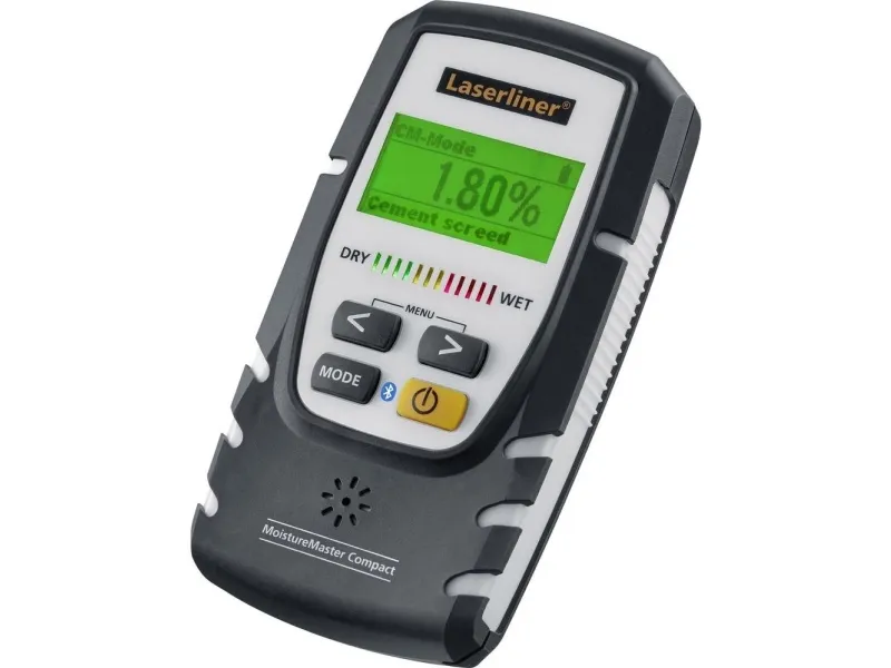 Laserliner MoistureMaster Compact Plus, Beton, Træ, Digital, Grå, 0 - 56,4%, 6LR61, 0 - 40 °C