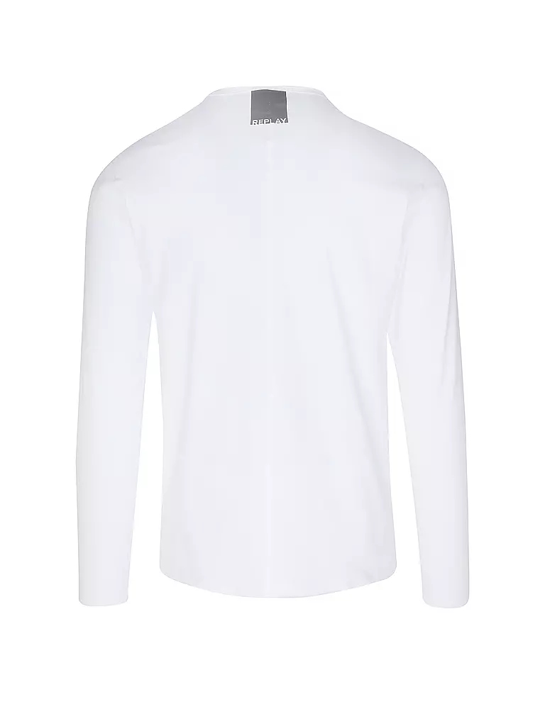 REPLAY Langarmshirt  weiss