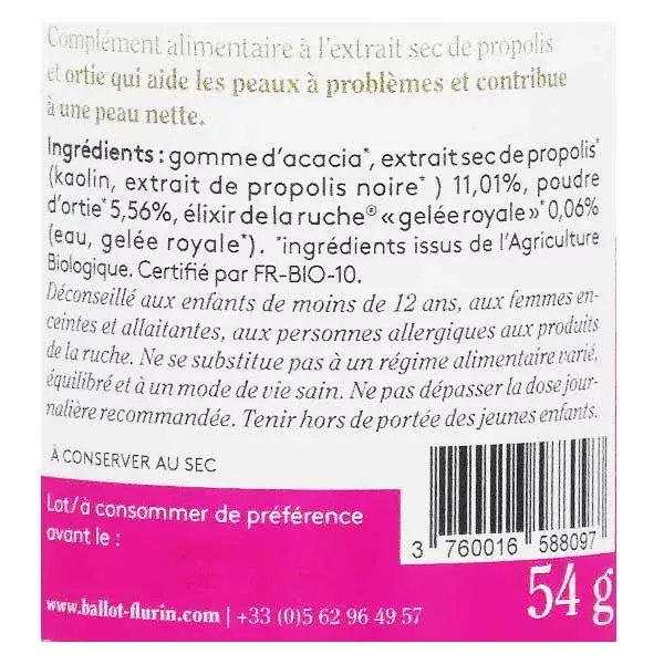 Ballot-Flurin Santé Black Propolis Clear Skin Orgânico 120 comprimidos