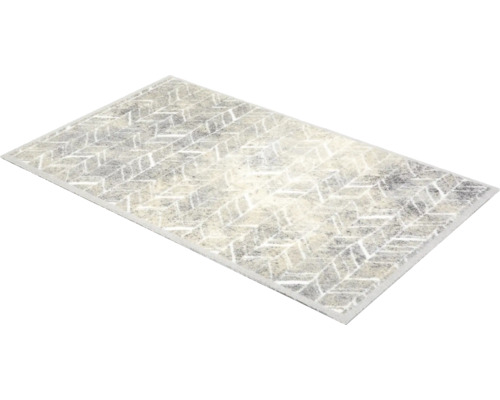 Miabella visgraat vloerkleed, grijs, 66x110 cm