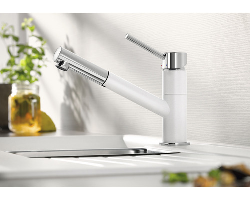 Blanco keukenkraan KANO-S silgranit wit 525040