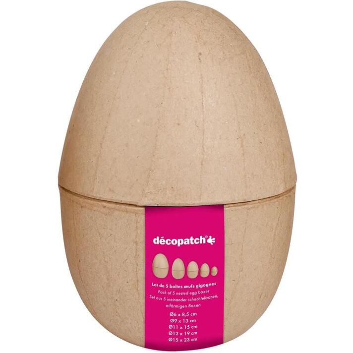 Assortiment 5 boites oeufs - Kraft