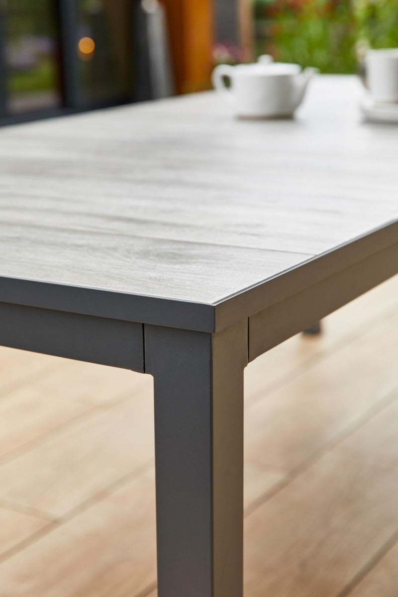 Hartman Comino dining tuintafel 223x105 cm. - Keramiek|Grijs