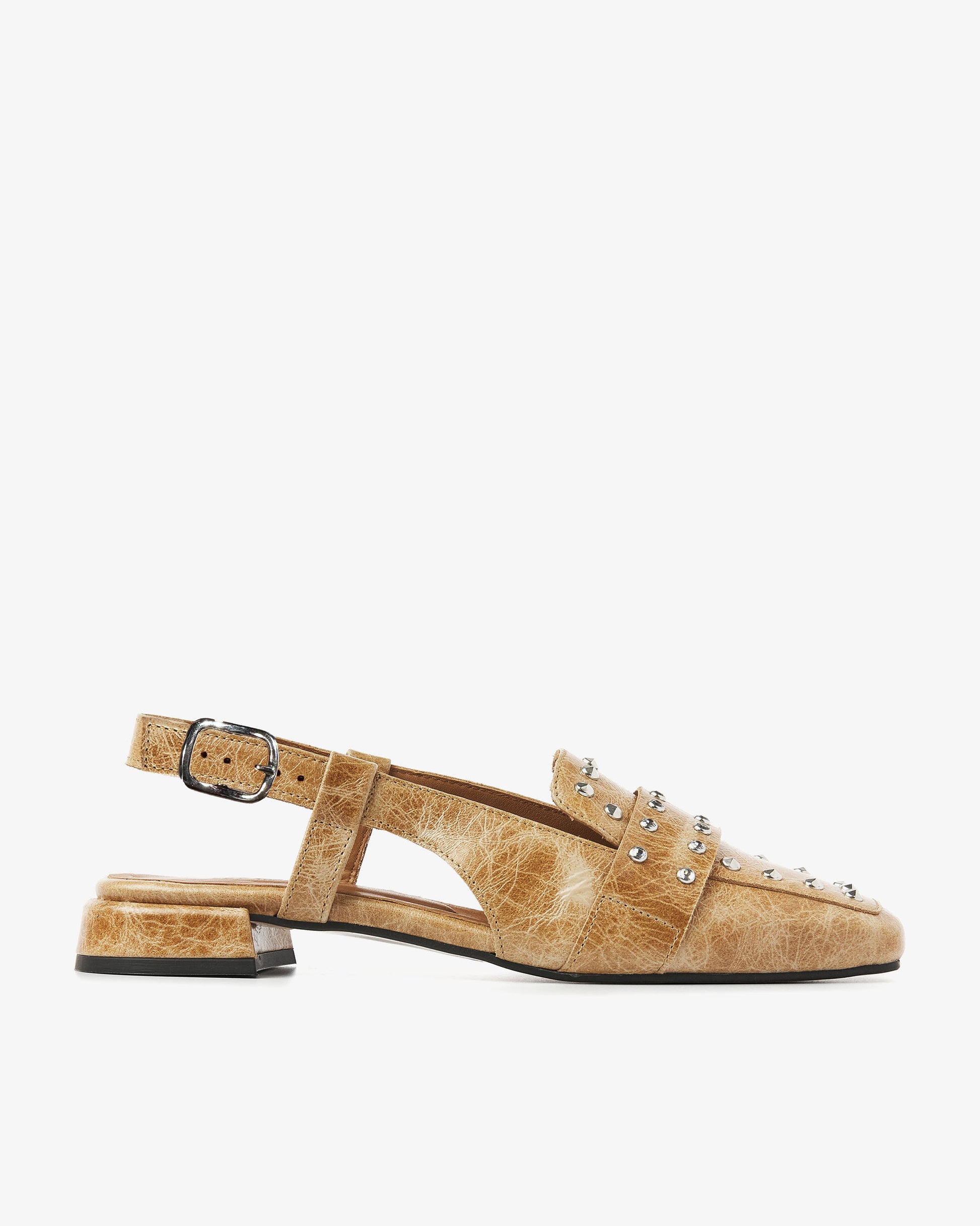 VIA VAI cognac slingbacks Julie Damian