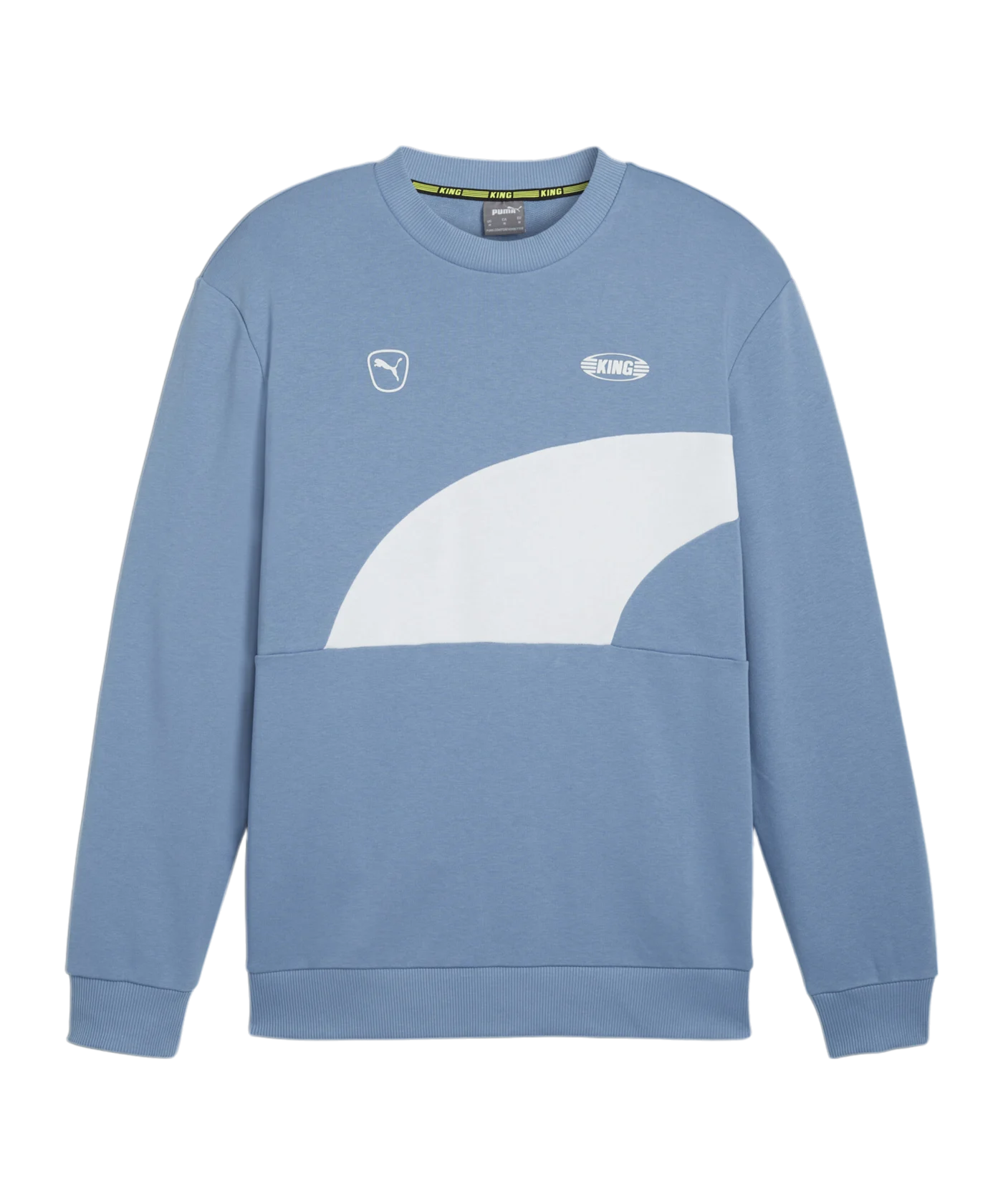 PUMA KING Top Crew Sweatshirt Blau Weiss F05