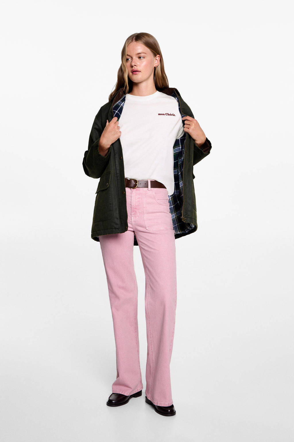 MANGO TEEN T-shirt met backprint naturel wit