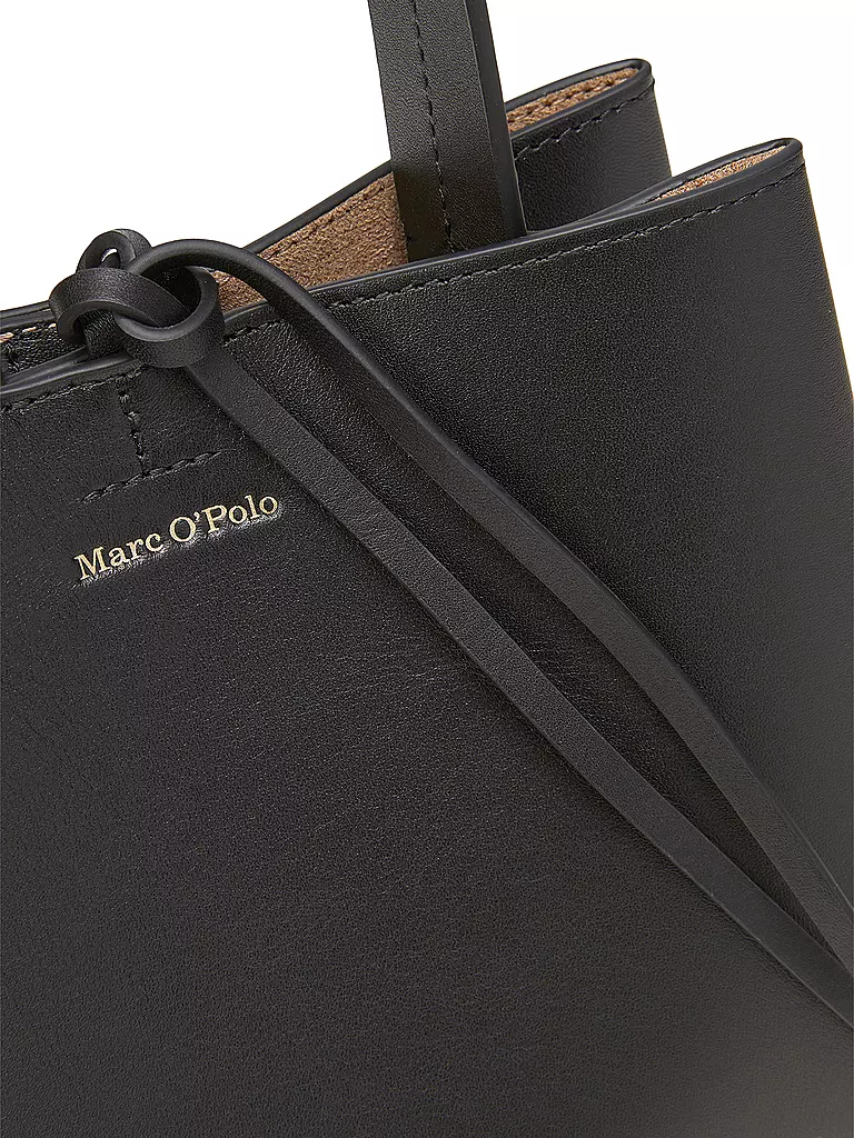 MARC O'POLO Ledertasche - Umhängetasche Small schwarz