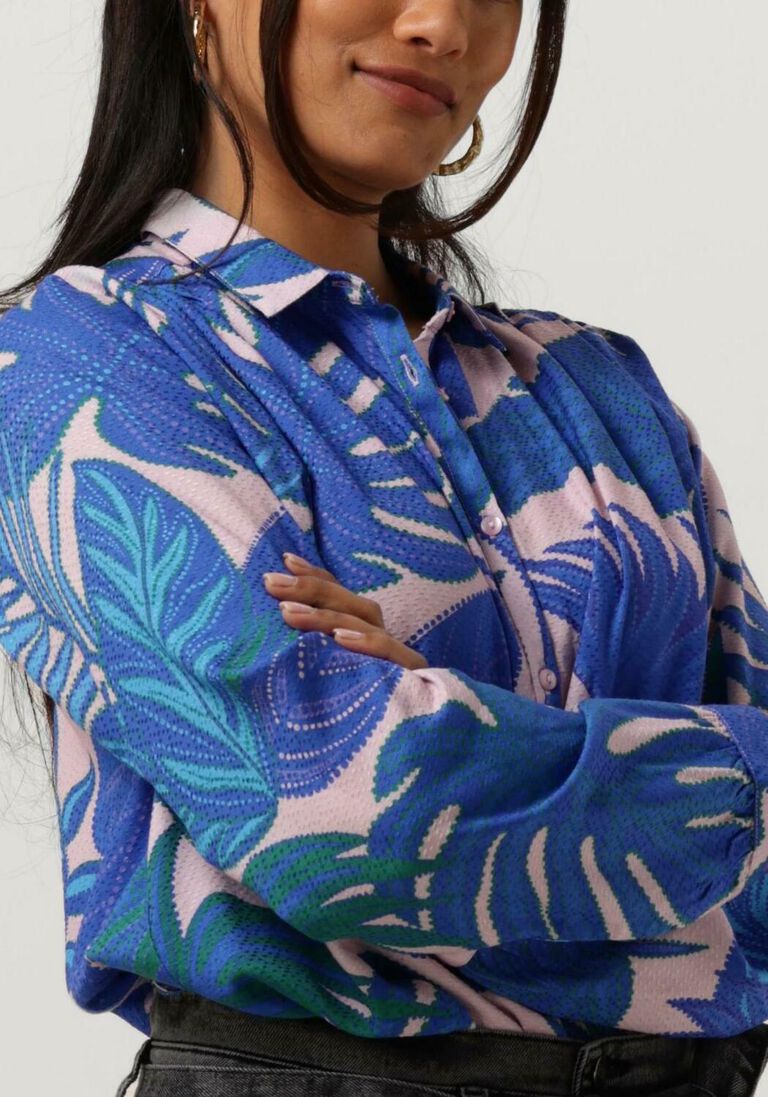 LOLLYS LAUNDRY blauwe lollys laundry blouse lari shirt