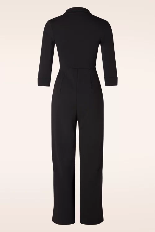 Vintage Chic for Topvintage Izzy jumpsuit in zwart