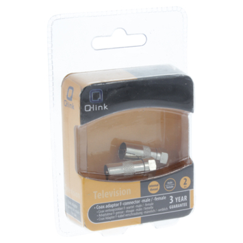 Q-Link coax adapter 1MA/FCON 1FEM/FCON binnendraad