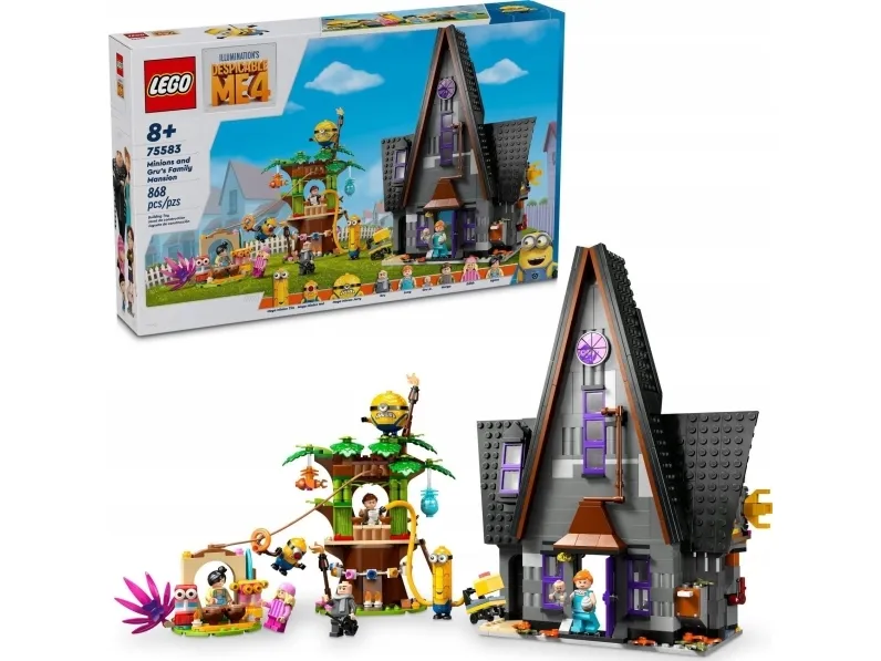 LEGO Despicable Me 75583 Minions og Grus familiepalæ
