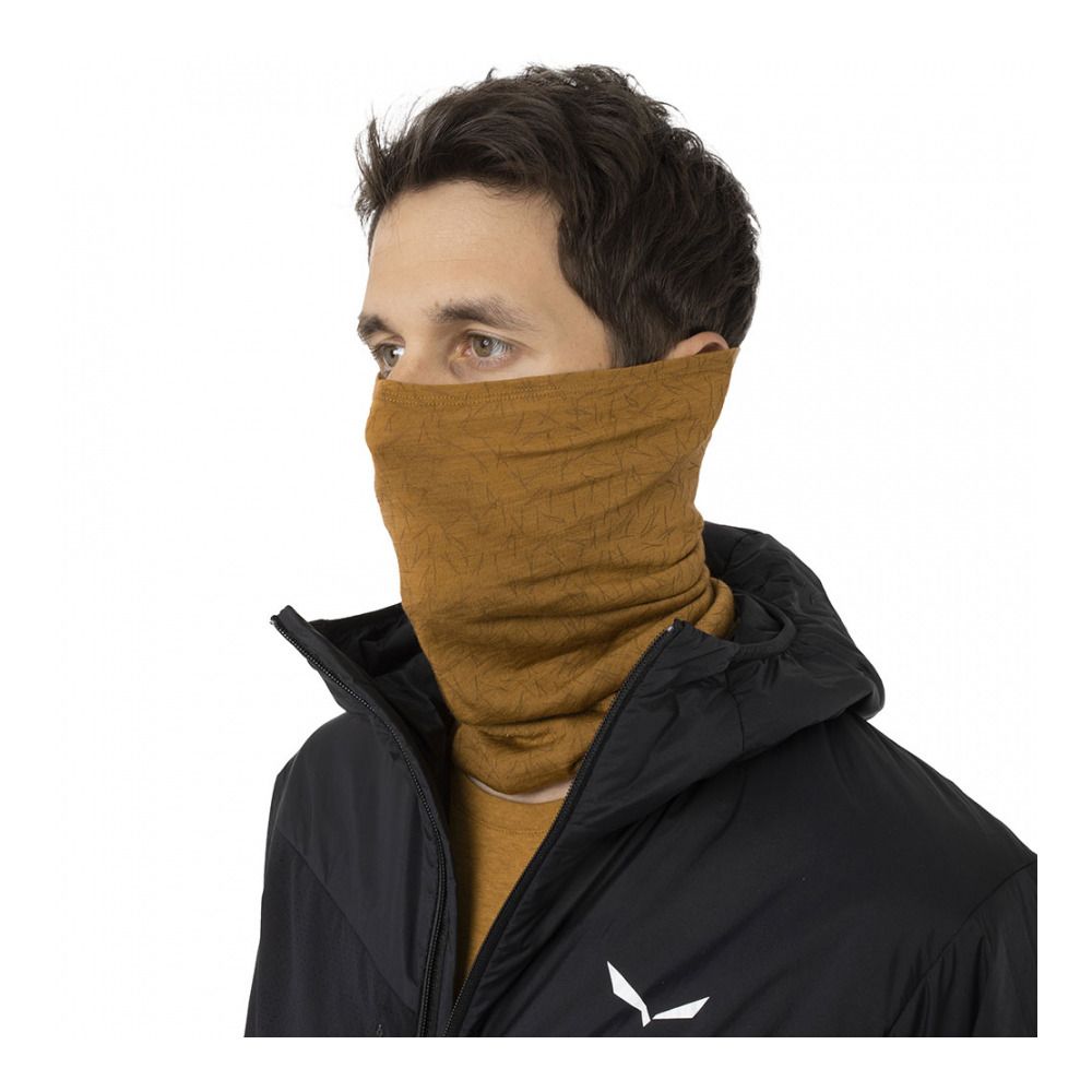 Salewa PURE ALPINE MERINO - Tour de cou golden brown pins