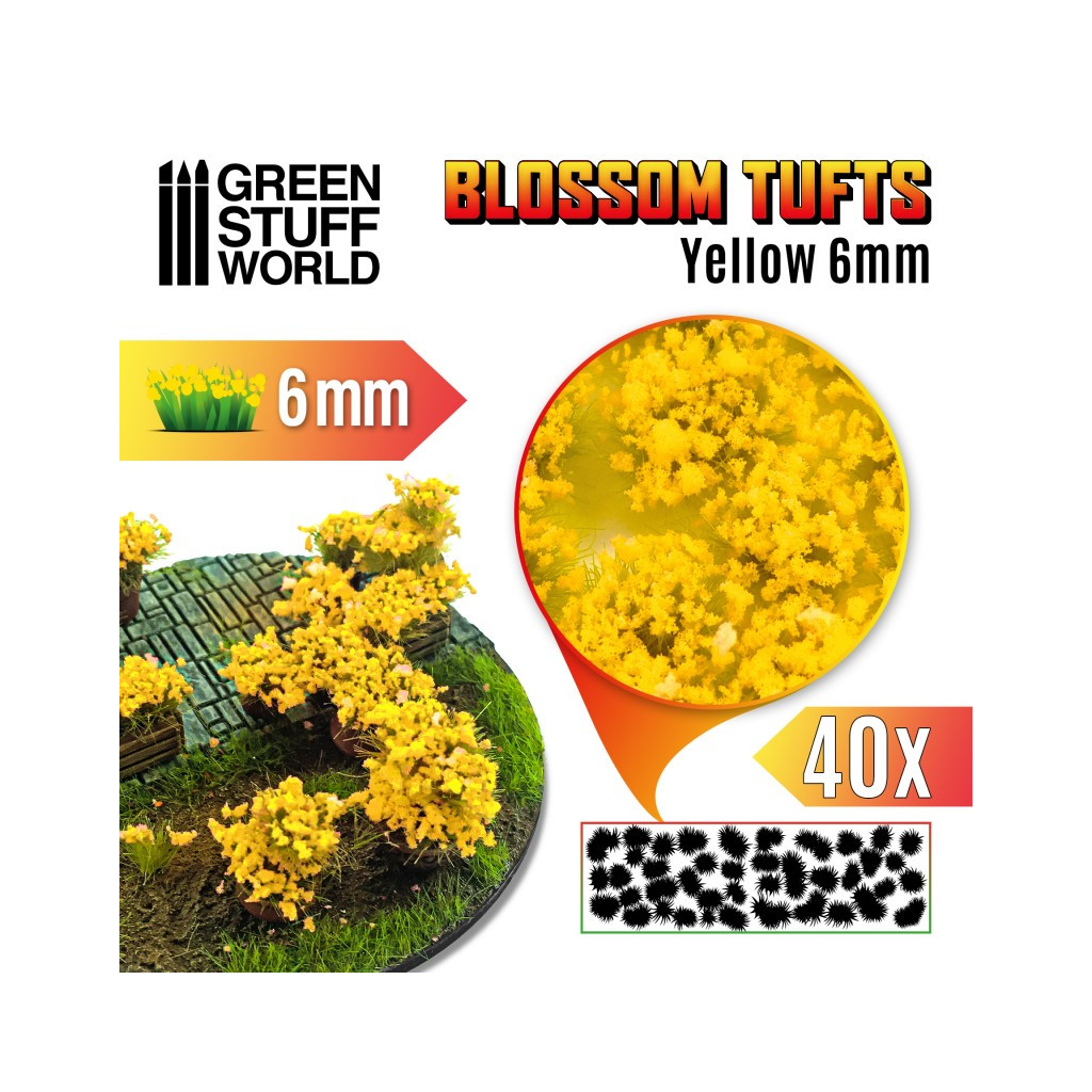 Green Stuff World - Touffes de Fleurs - 6mm