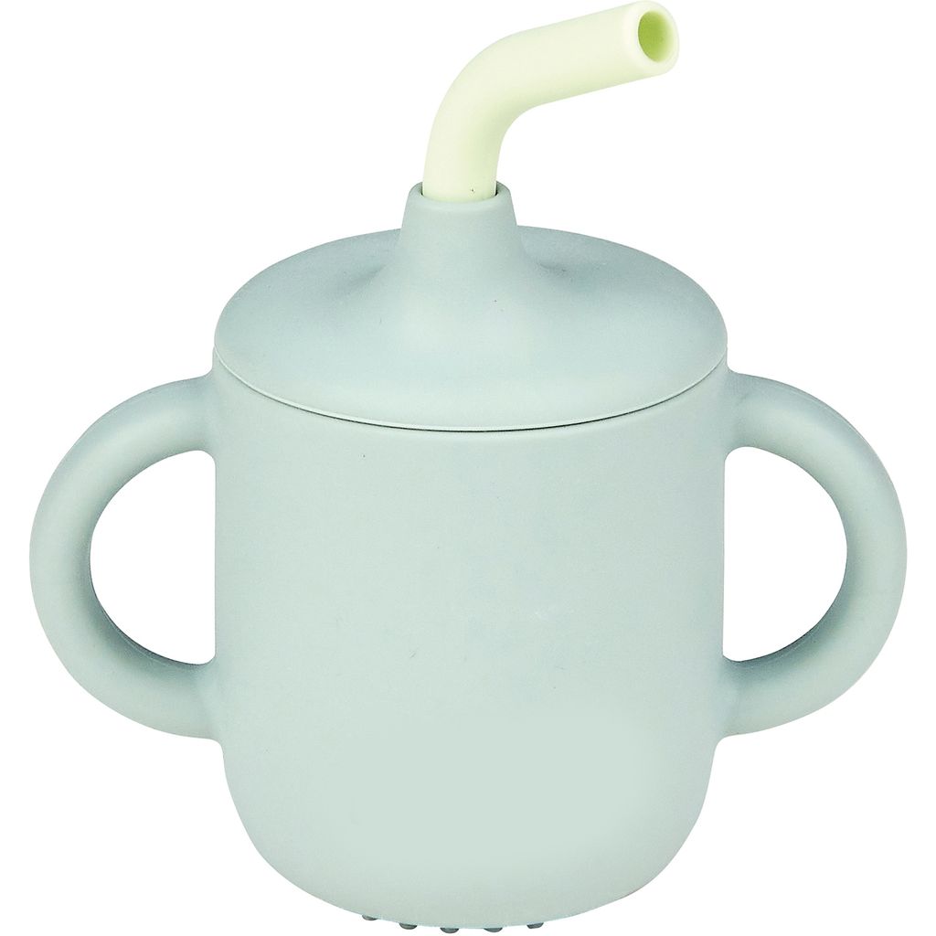 NattouNattou   Kinderbecher mit Strohhalm grün
