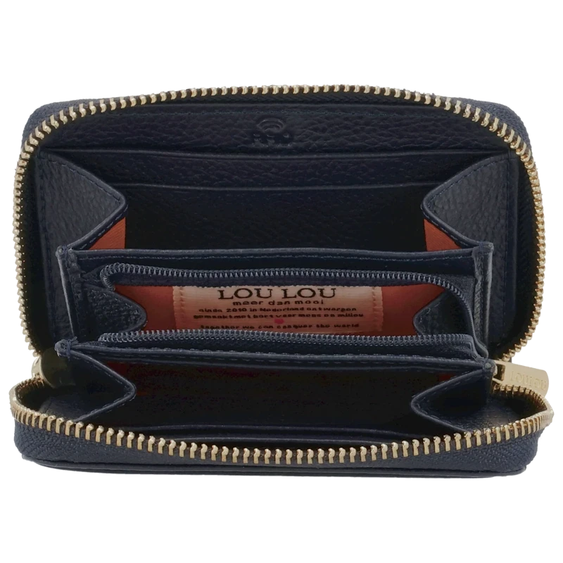LouLou Essentiels Portemonnee RFID Petit Emilie Dark Blue