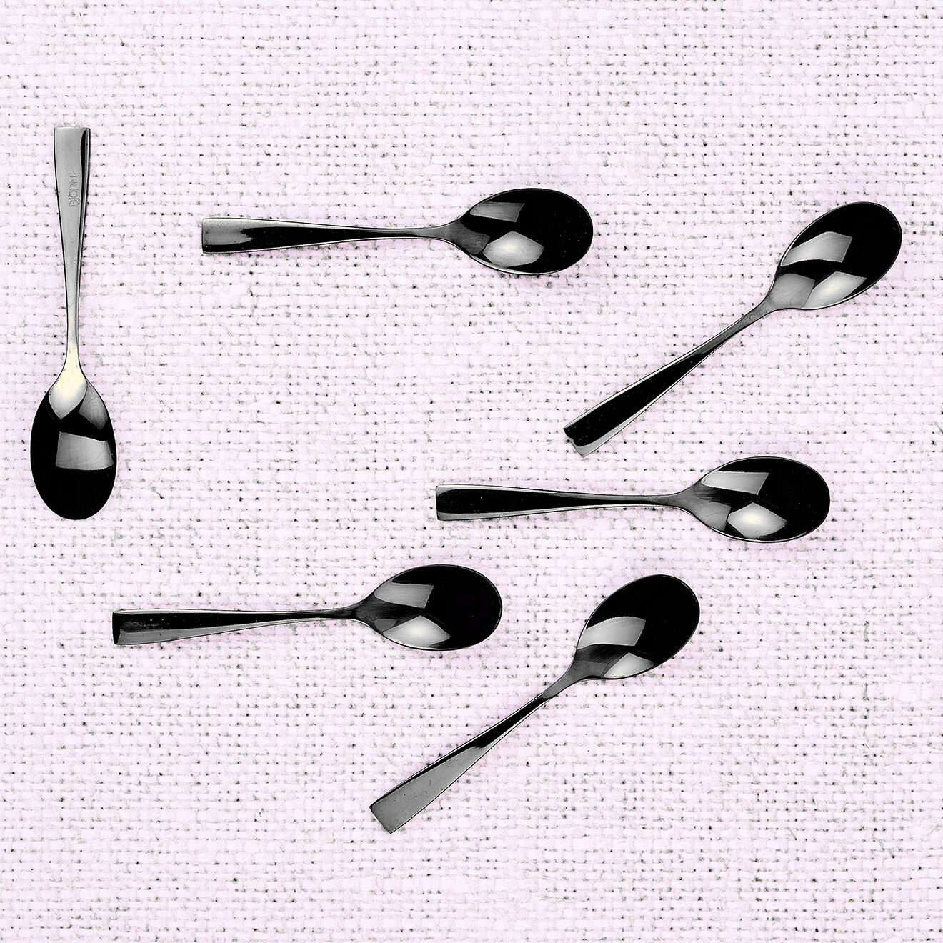 Bjorn 6 Petites cuillères Sven noires