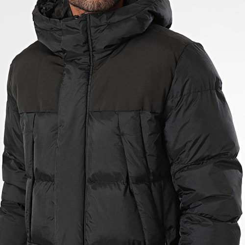 Doudoune Capuche Longue Noir