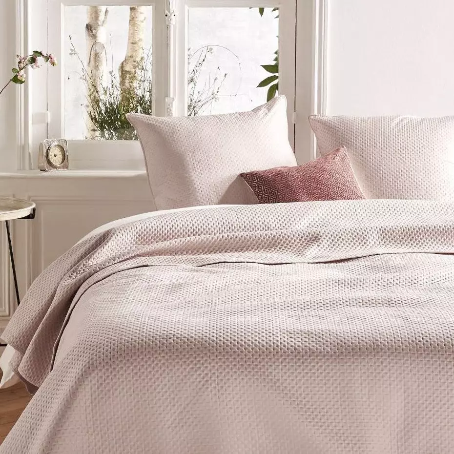 Couvre-lit et taies d'oreiller (240 x 260 cm) Dolce Rose