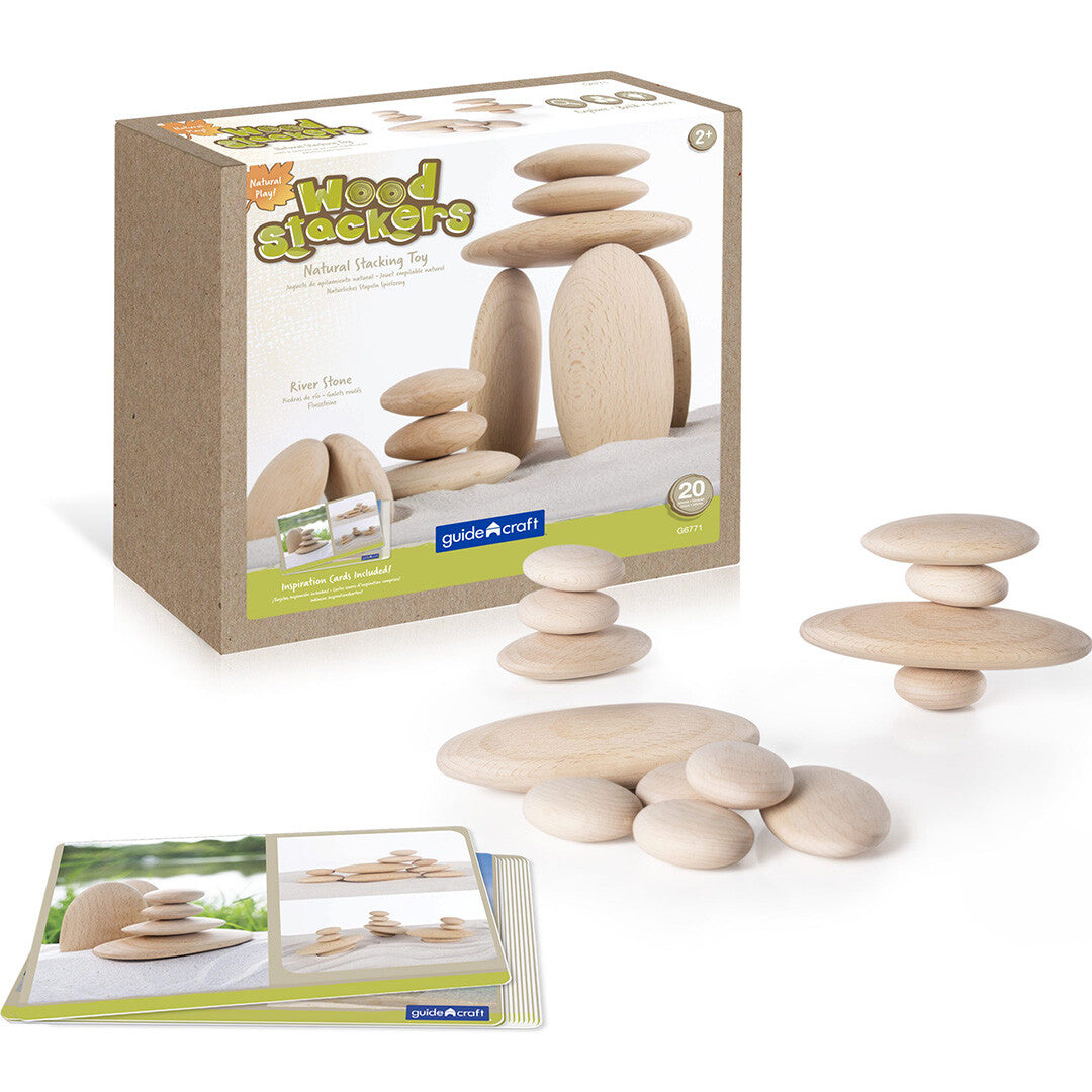 Guidecraft houten rivierstenen - 20st