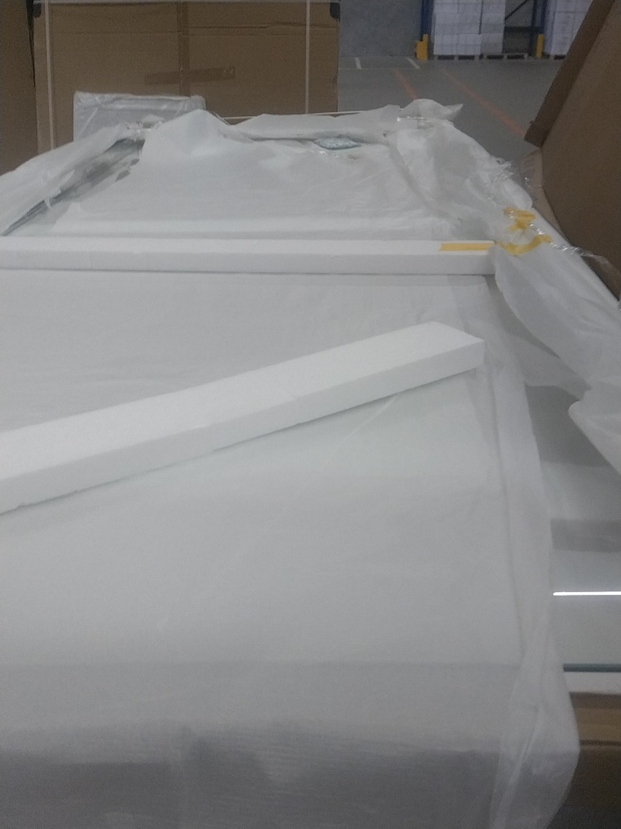 SCHADEMODEL: Badstuber Elite douche zijwand 80x195cm chroom