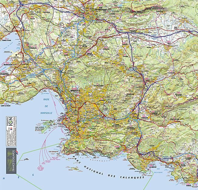 FRANCE FOULARDS - TOUR DE COU MARSEILLE/LES CALANQUES