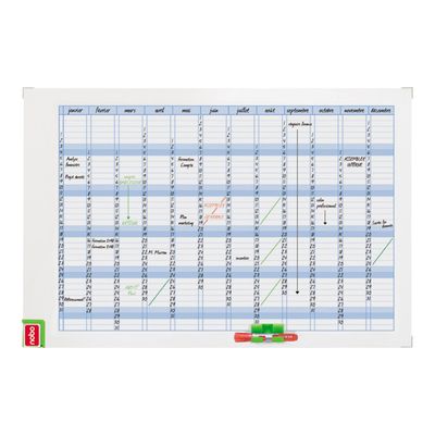 Nobo Performance - Planning hebdomadaire magnétique - effaçable à sec - 90 x 60 cm