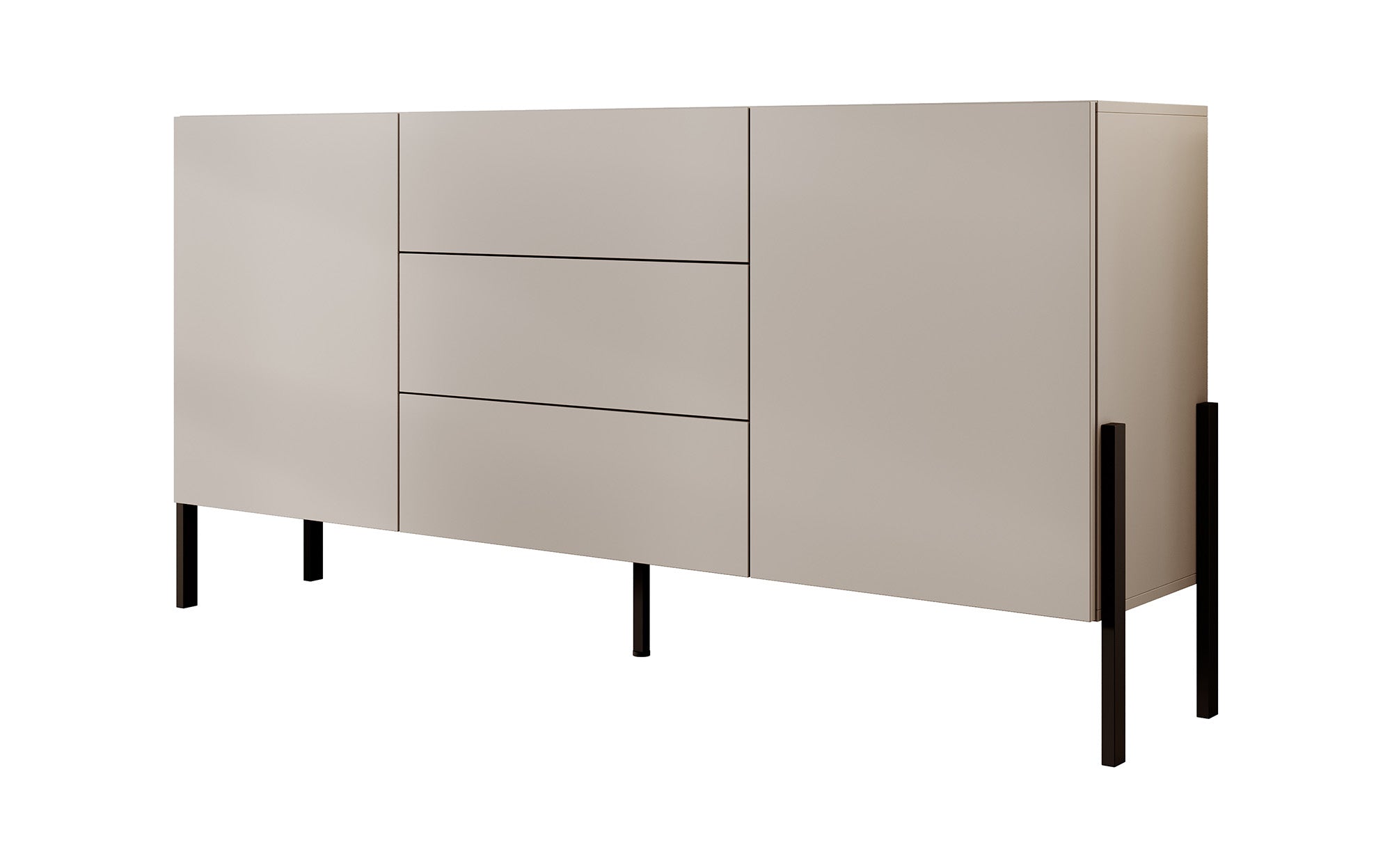 Meubella - Dressoir Jordy - Beige - 184 cm