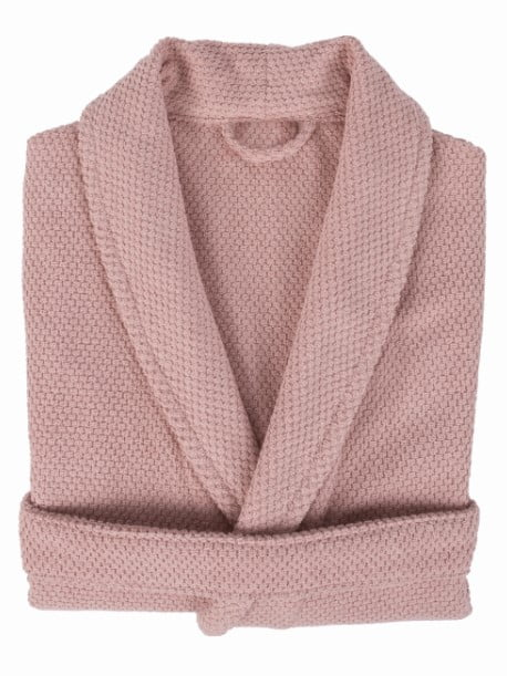 Badjas Dune 100% katoen Badjas Dune Pink maat M