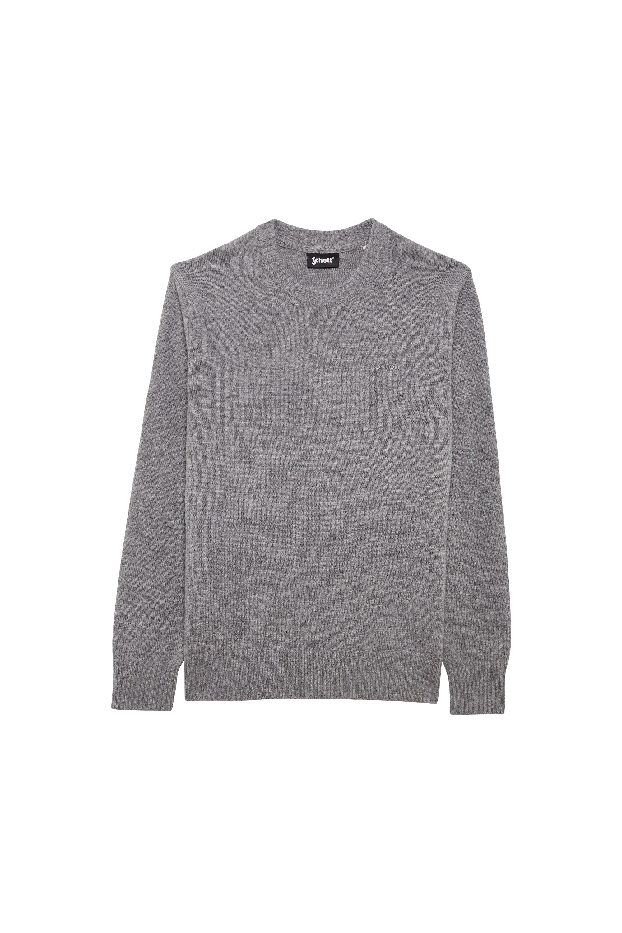 SCHOTT Pull manches longues PLLANCE1 Gris