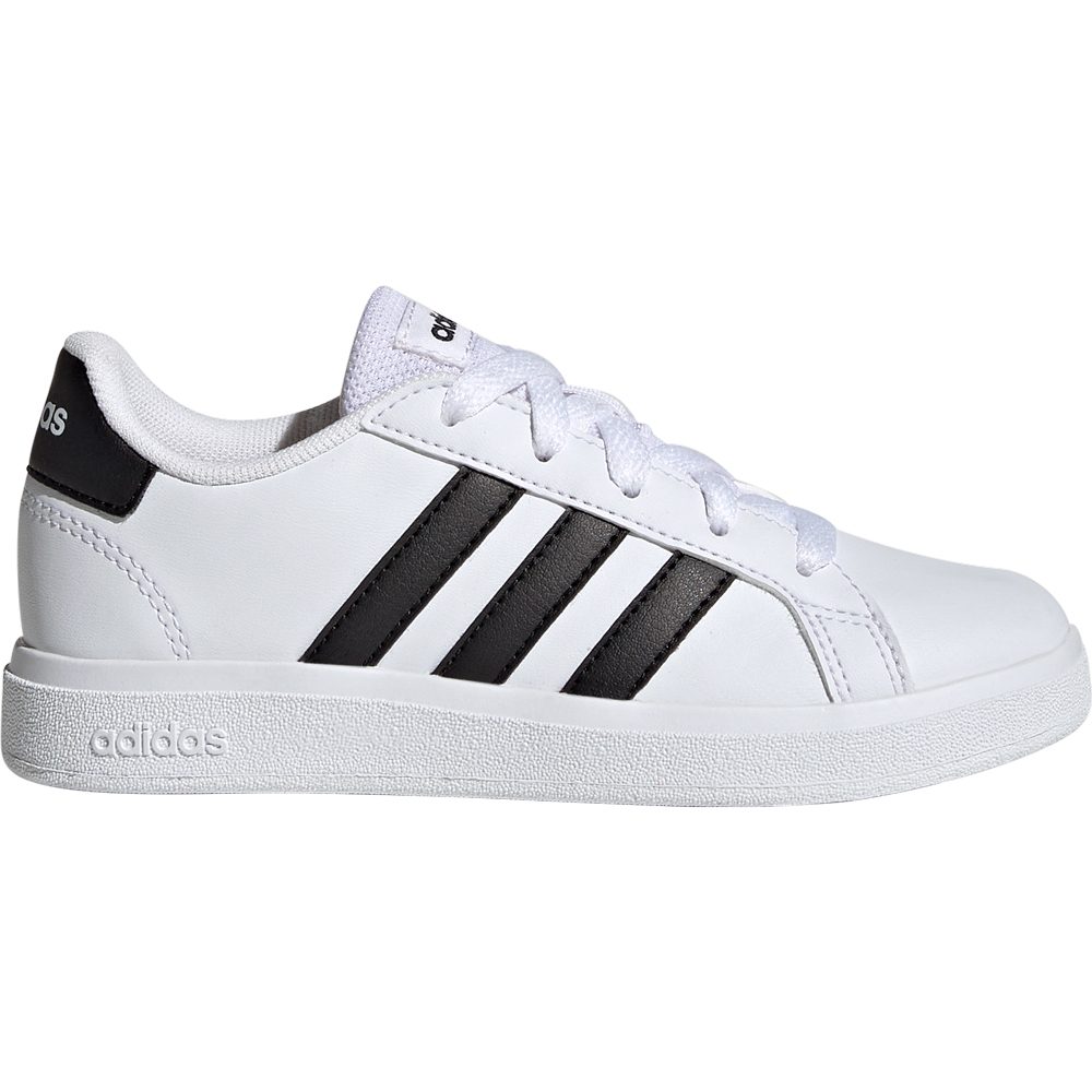 adidas Grand Court 2.0 Tennis Lace-Up Sneaker Kinder footwear white