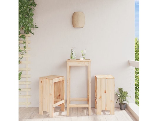 VIDAXL - Tabouret de bar Tabourets de bar 2 pcs 40x36x75 cm bois massif de pin
