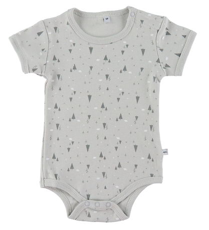 Pippi Baby Body k/æ - 4er-Pack - Hafen Mist