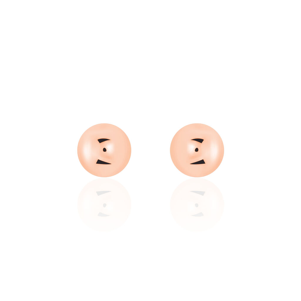 Boucles D'oreilles Puces Virgie Argent Rose
