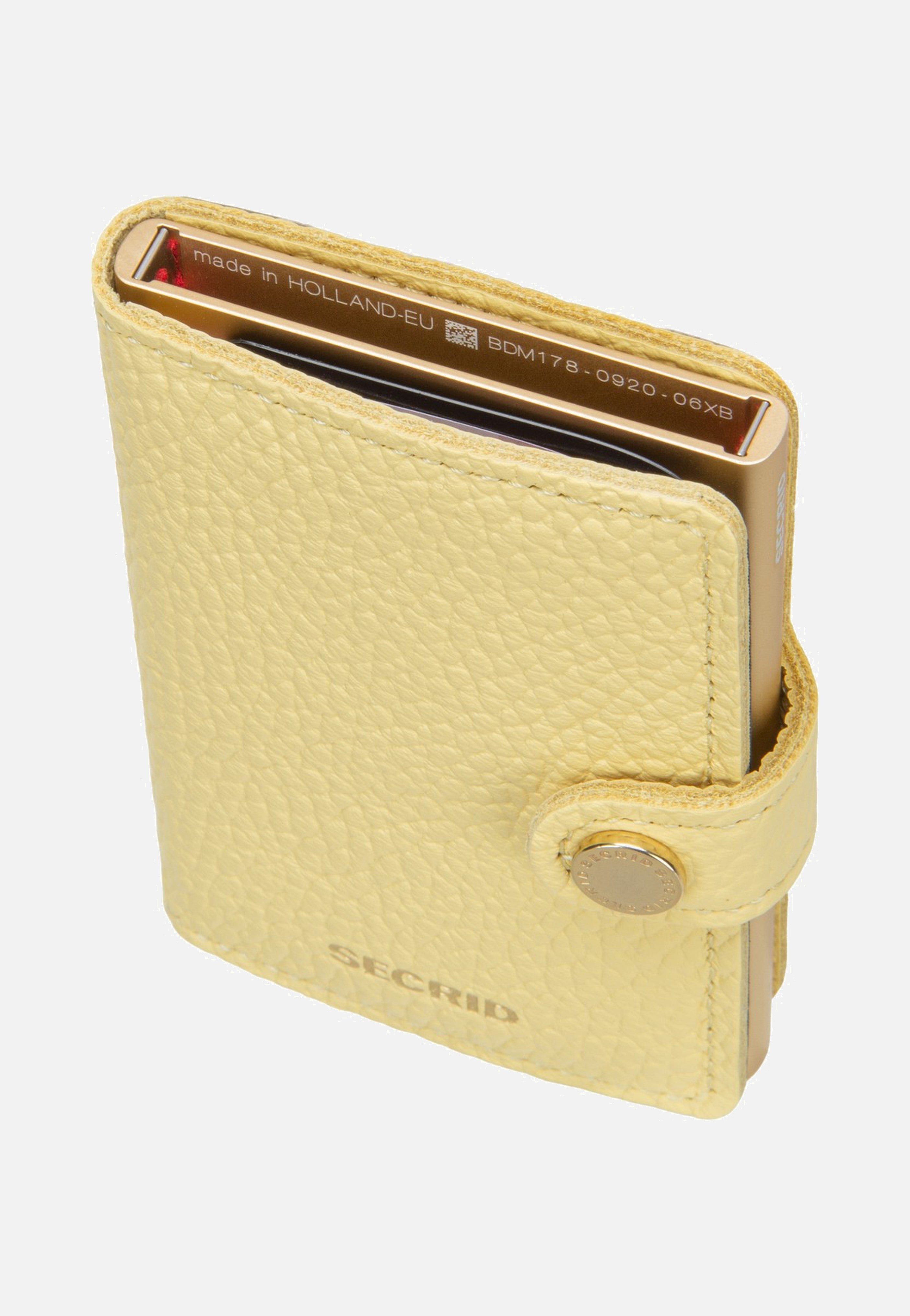 Miniwallet Pebble Butter Yellow - Portemonnaie