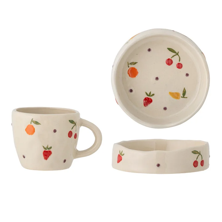 Bloomingville Mini - Tatiana Geschirr-Set, weiss (3er-Set)