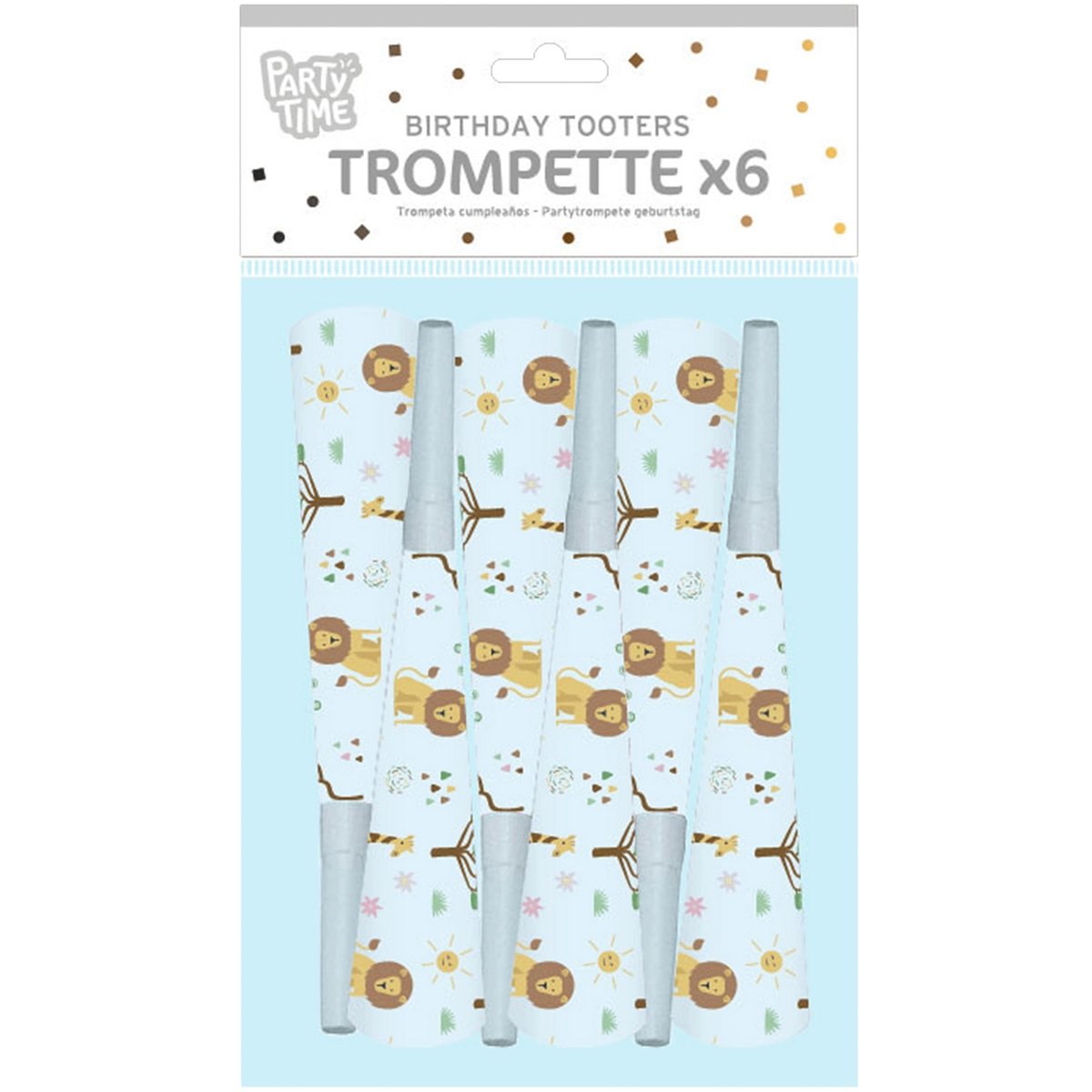 6 trompettes de fête Savane