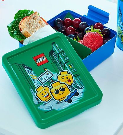 LEGO® Storage Brotdose/Trinkflasche - Iconic Junge - Grün/Blau
