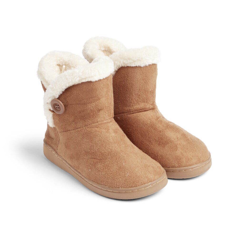 Chaussons bottes fourrées femme marron - pointure 36 à 42