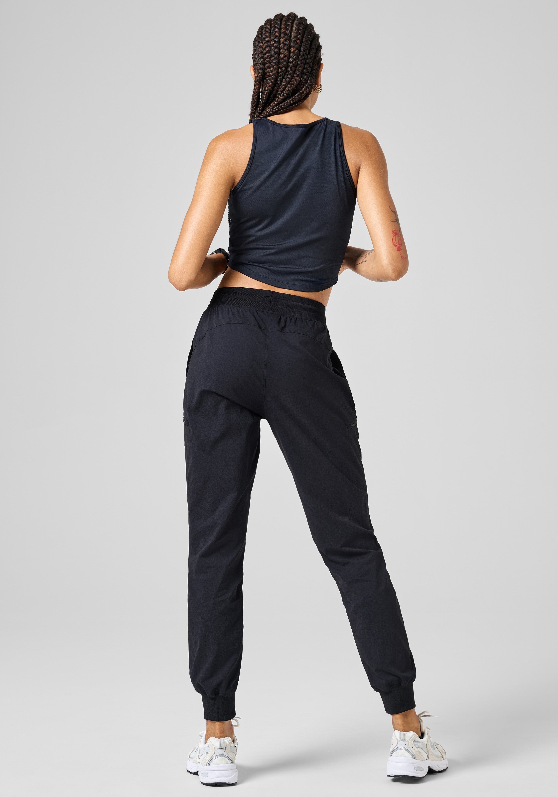 Step Woven Pants Dame Black