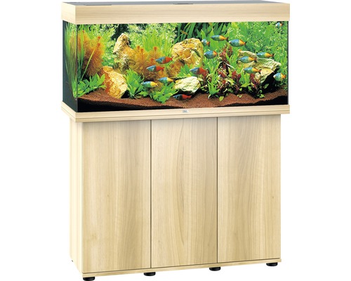 JUWEL Rio 180 SBX aquariumcombinatie met ledverlichting, verwarming, filter en lichthouten kast
